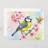 タイトマウス、桜、春はがき ポストカード (正面/裏面)