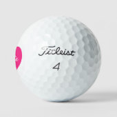 タイトリスト Pro V1 女性用ゴルフボール ピンクハート ゴルフボール (ロゴ)