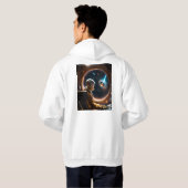 タイトルお洒落:Tシャツの追加デザインの側面 パーカ (裏面フル)