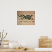 タイトルが'Know'のリクライニングスケルトン ポスター (キッチン)