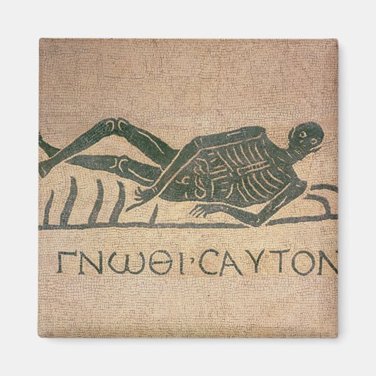 タイトルが'Know'のリクライニングスケルトン マグネット (正面)