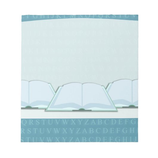 タイトルの追加カスタム作家ブックデザイン ノートパッド (正面)