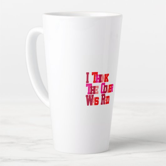 タイトルを思い出せないが… カフェラテマグ (左アングル)