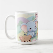 タイトルキュートパステル子供部屋アニマルマグ☕️ コーヒーマグカップ (左)