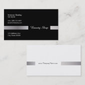 タイトルバー（スターリングシルバー） 名刺 (正面/裏面)