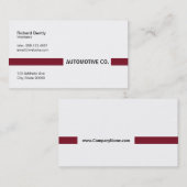 タイトルバー(ブルゴーニュ) 名刺 (正面/裏面)