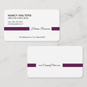 タイトルバー（口蓋色の紫） 名刺 (正面/裏面)