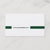 タイトルバー(深い緑) 名刺 (裏面)