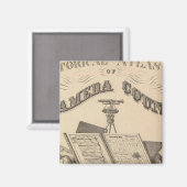 タイトルページアラメダ郡の地図 マグネット (正面/裏面)