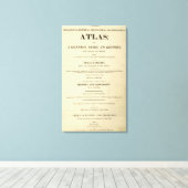 タイトルページ完全な系統図、履歴 キャンバスプリント (インサイチュ (ウッドフロア))