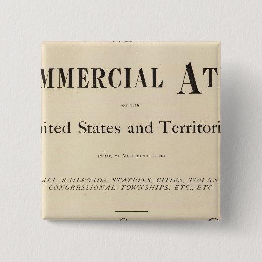 タイトルページ新しいコマーシャルアトラス 缶バッジ (正面)