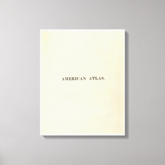 タイトルページAmerican Atlas キャンバスプリント (正面)