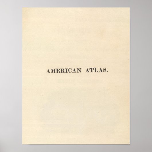 タイトルページAmerican Atlas ポスター (正面)