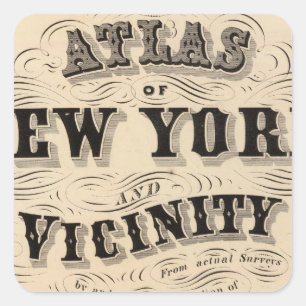 タイトルページAtlas of New York，周辺 スクエアシール
