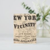 タイトルページAtlas of New York，周辺 ポストカード (スタンド正面)