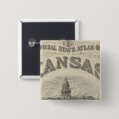 タイトルページKansas Official州Atlas 缶バッジ (正面&裏面)