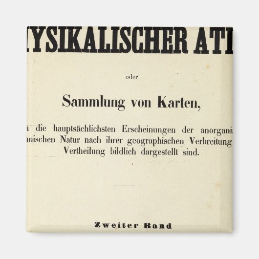 タイトルページPhysical Atlas v 2 マグネット (正面)