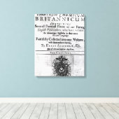 タイトルページ'Theatrum Chemicum Britannicum' キャンバスプリント (インサイチュ (ウッドフロア))