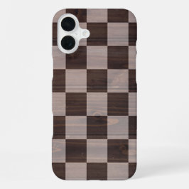 タイトルマットチェス盤テクスチャフォンケース iPhone 16 PLUSケース