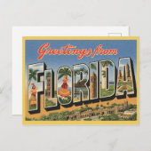 タイトルヴィンテージ「フロリダからの挨拶」 ポストカード (正面/裏面)