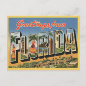 タイトルヴィンテージ「フロリダからの挨拶」 ポストカード (正面)