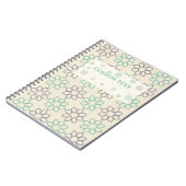 タイトル付きミニマルカスタム主義幾何学タイル ノートブック (左側)