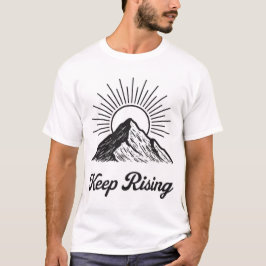 タイトル付きTシャツデザイン:Keep Rising Tシャツ