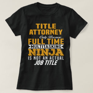 タイトル弁護士 Tシャツ