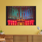 タイトル素晴らし付きパイプのオルガン巻きキャンバス キャンバスプリント (インサイチュ (リビング))