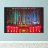 タイトル素晴らし付きパイプのオルガン巻きキャンバス キャンバスプリント (インサイチュ (ウッドフロア))