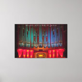 タイトル素晴らし付きパイプのオルガン巻きキャンバス キャンバスプリント (正面)