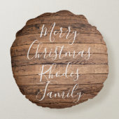 タイトル素朴ウェーブと太陽 – カスタム年名 ラウンドクッション (裏面)