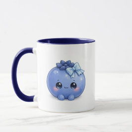 タイトル: かわいいブルーベリーのコーヒーマグ マグカップ