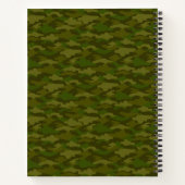 タイトル　カスタム　迷彩（カーキ）     ノートブック (裏面)