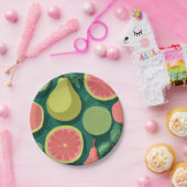 タイトル：グアバエレガンスモダン：ミニマル紙プラン ペーパープレート (パーティー)