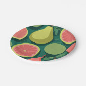 タイトル：グアバエレガンスモダン：ミニマル紙プラン ペーパープレート (アングル)