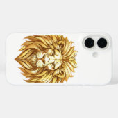 タイトル: ゴールデンライオン ヘッド アート iPhoneケース Case-Mate iPhoneケース (裏面 (横))