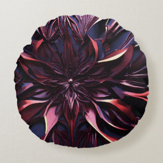 タイトル： "シックな心地よい装飾用クッション：完璧なブレンド ラウンドクッション