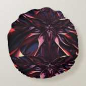 タイトル： "シックな心地よい装飾用クッション：完璧なブレンド ラウンドクッション (裏面)