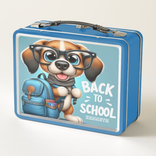 タイトル:ジャイアントバックパックおっちょこちょいのドッグ弁当箱 メタルランチボックス (裏面)