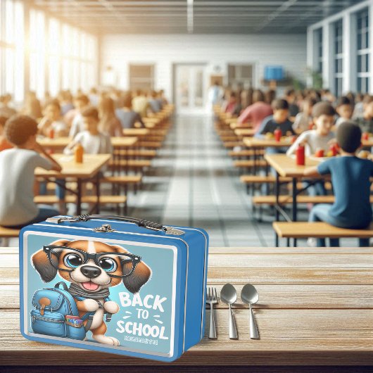 タイトル:ジャイアントバックパックおっちょこちょいのドッグ弁当箱 メタルランチボックス