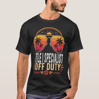 タイトル スペシャリスト オフデューティ サマーサングラス バケーション Tシャツ