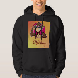 タイトル: ファンキーなキャラクタモンキーのグラフィックTシャツ パーカ