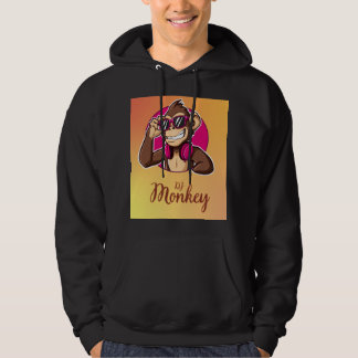 タイトル: ファンキーなキャラクタモンキーのグラフィックTシャツ パーカ