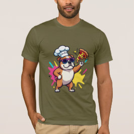 タイトル: ファンキーなキャラクタードッグ グラフィックTシャツ Tシャツ
