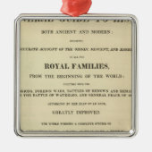 タイトル·ページの完全な系図、履歴 メタルオーナメント (正面)