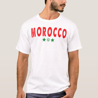 タイトル: モロッコ ライオン プライド ツー スターズ サッカー ファン Tシャツ