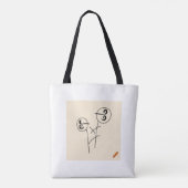 タイトル: "ロックアンドロールコンサートのバナートートバッグ – ボー トートバッグ (裏面)