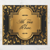 **タイトル:**「ワエレガントインボトルグリーン&ゴールデンエール スパークリングワインラベル (シングルラベル)