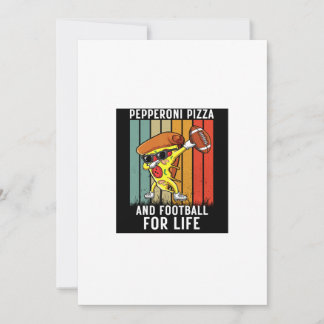 タイトル：ヴィンテージアメリカンフットボールイラストレーション 招待状